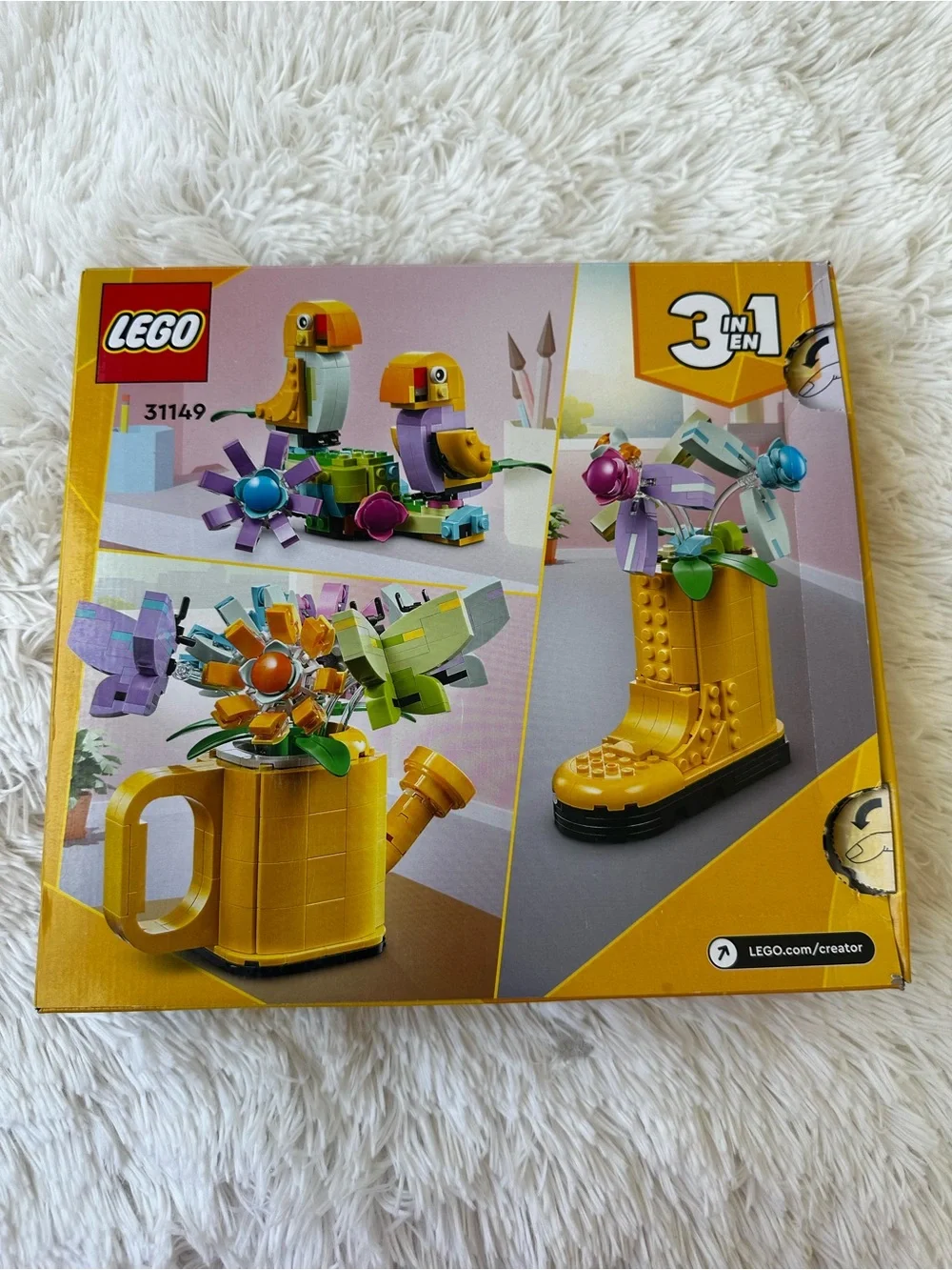 LEGO Creator 3 in 1 Flowers in Watering Can 31149 Building Set New Sealed Box